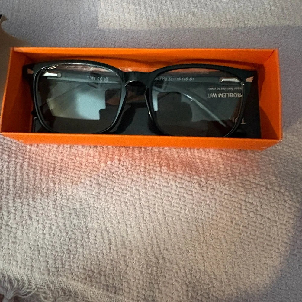 Reliable Screen Glasses by - Black with Orange Accents